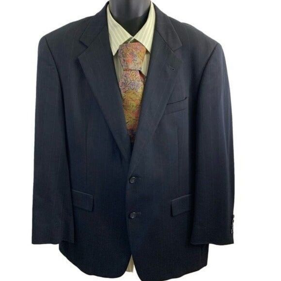 Austin‎ Reed Blue Pinstripe Sport Coat Size 42R - Picture 1 of 8